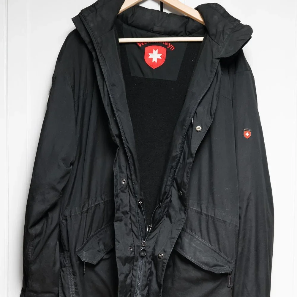 (excellent condition) Wellensteyn Fleece Hoodie Jacket (black, Large)